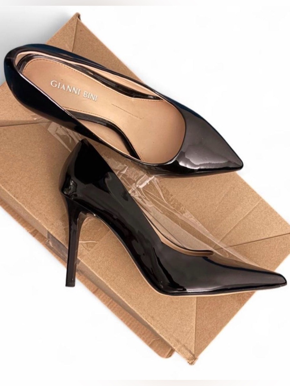 Gianni Bini Black Patent Leather Pumps